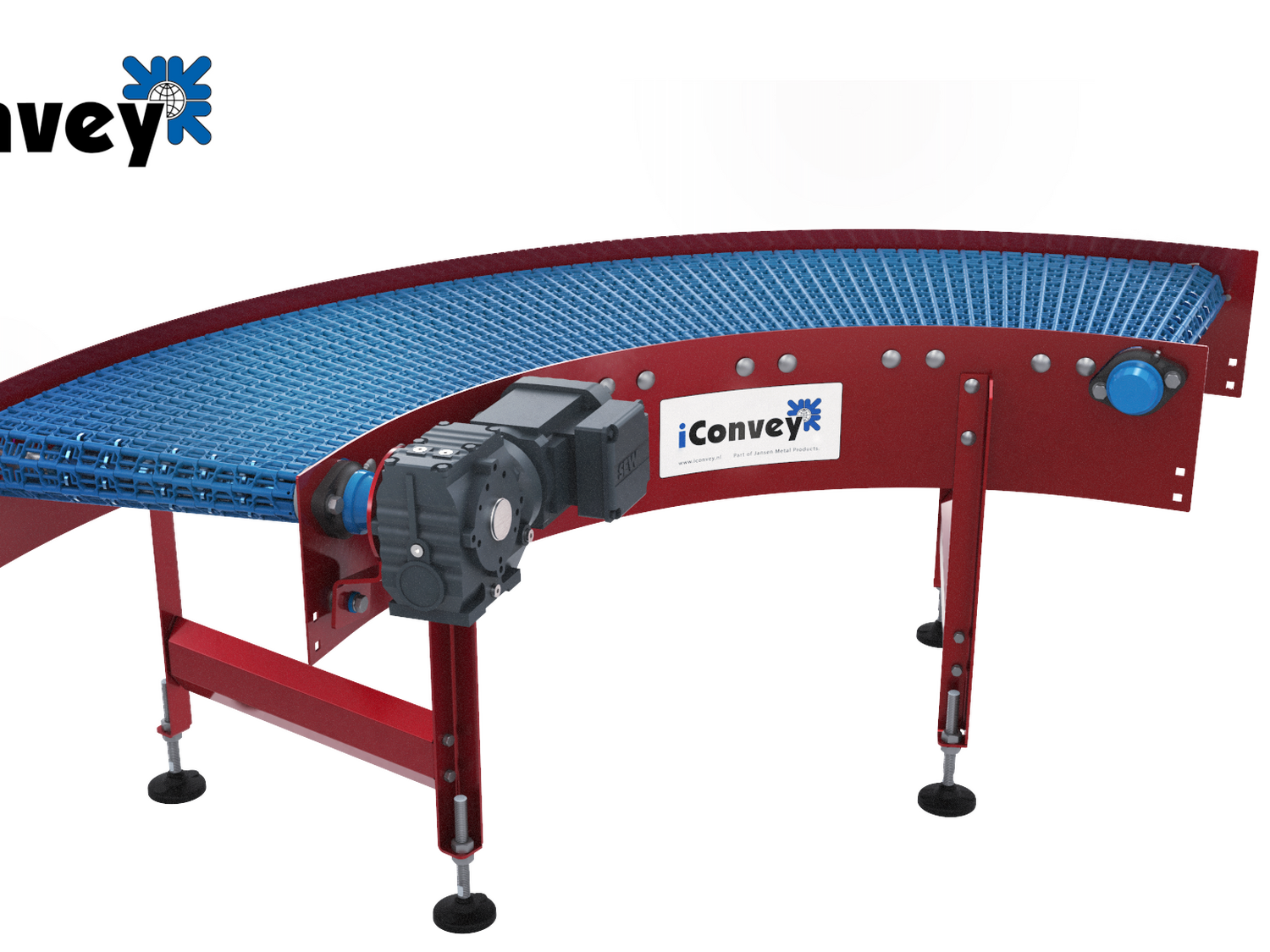 Multi-Way-Curve-Conveyor-Standard-with-i Convey-logo