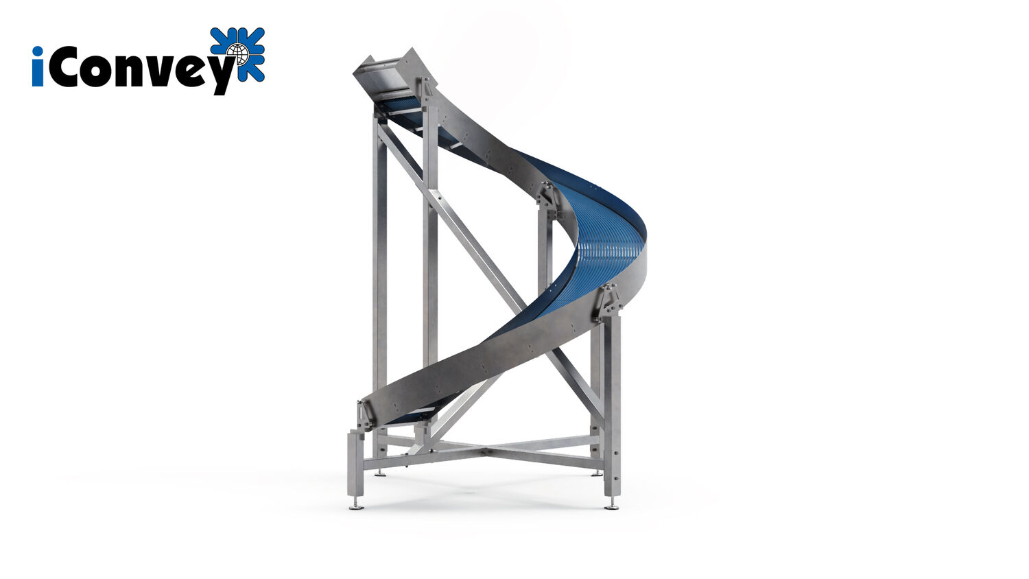 Sliding Spiral Hygienic Design with iConvey logo