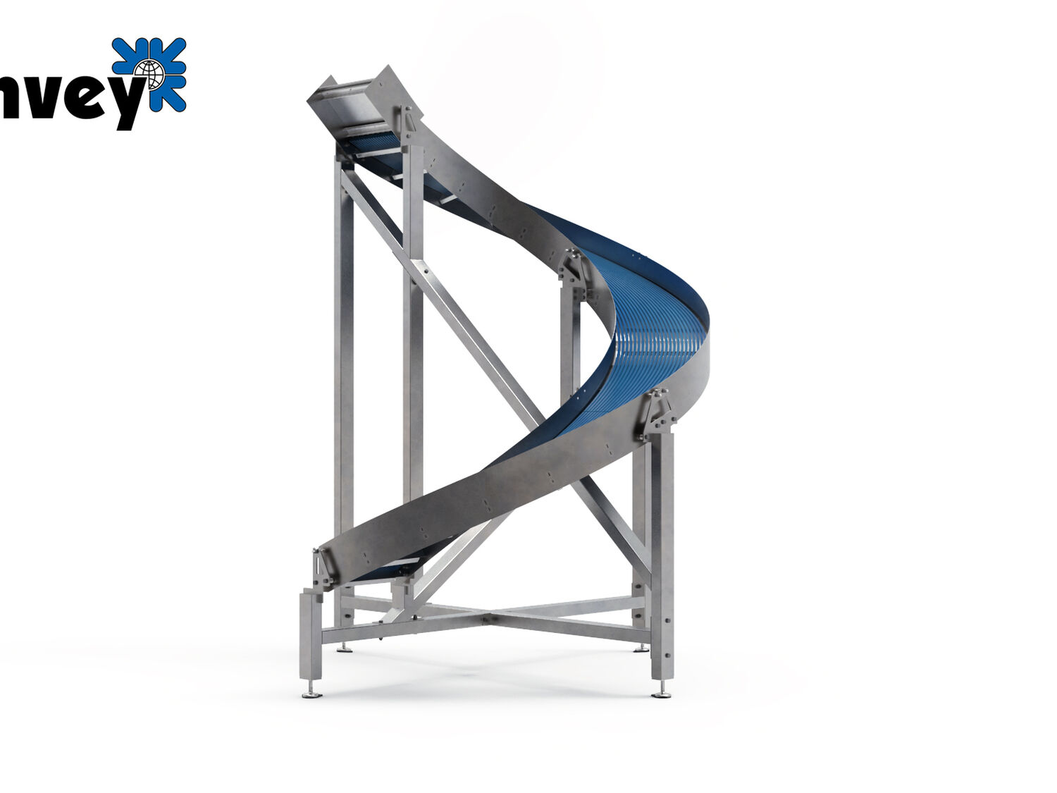 Sliding Spiral Hygienic Design with iConvey logo